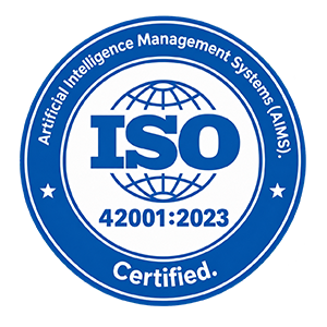 ISO/IEC 42001:2023 AI management system certified